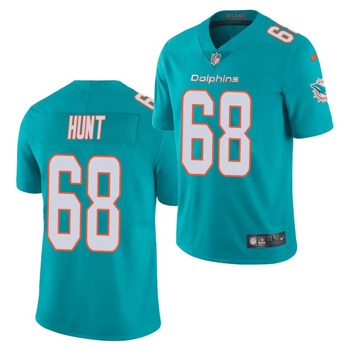 Men Miami Dolphins #68 Robert Hunt Nike Green Limited NFL Jersey